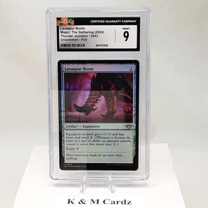 MTG - Thunder Junction - Lavaspur Boots - Foil - Graded CGC 9